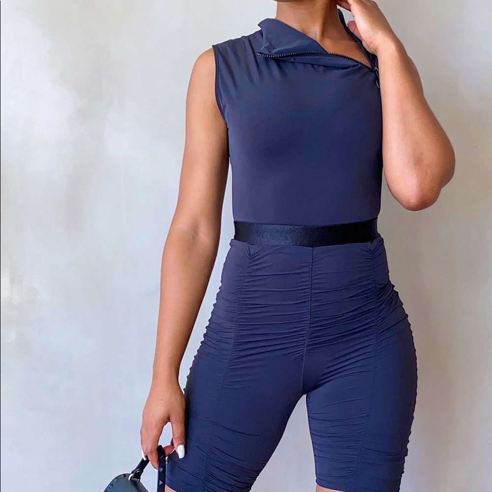 2pc sexy/sheek bodysuit And Biker short set